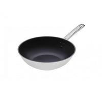 Gerlach 1760 Wok 28 cm Avec Revêtement Antiadhésif En Céramique Acier Inoxydable 18/10 Fond Épais Tous Feux Dont Induction Poignée Ergonomique Ambiente Lite