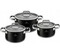 Gerlach Prime 6 Piece Cookware Set 2L 3L 5L + Lids