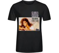 Gerlernt Gloria Estefan Anything for You T-Shirts à Manches courtess 100 Cotton Men Crew Neck(Large)