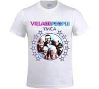 Gerlernt The Village People YMCA T Shirts for Men Crew Neck Manches Courtes(3X-Large)