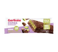 GERLINÉA - Barre Repas Chocolat noir saveur pistache - Repas minceur** et Rapide, Riche en Protéines* - Pour Perte de Poids, Contrôle de la Silhouette** - Barre format unitaire"
