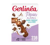 Gerlinéa Barre Repas Chocolat Saveur Noix de Coco x12