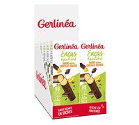 Gerlinéa Barres Encas saveur Chocolat Orange - Encas équilibré et Riche en Protéines - Lot de 12 boîtes (12x2 barres)