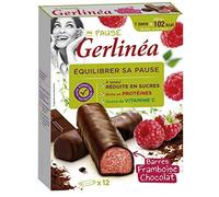 GERLINÉA - Barres Framboise Chocolat 372G - Lot De 2 - meilleure offre