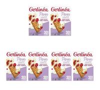GERLINÉA - Barres Repas Complet Pomme Framboise - Substitut de Repas Minceur Protéiné - Moins de 240 Kcal - Fabriqué en France - Lot de 6 Boîtes (8 Repas)