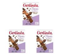 Gerlinéa - Barres Repas Saveur Chocolat - Repas Complet et Rapide - 12 barres (soit 6 repas) (Lot de 3)