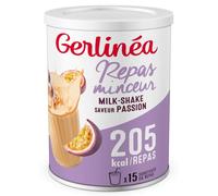 GERLINÉA - Boisson Milkshake Fruit de la Passion - Substitut de Repas Minceur Riche en Protéines - Faible en Graisses Saturées - 15 Repas Facile à Préparer, 436 g