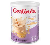 GERLINÉA - Boisson Minceur Avoine Miel - Substitut de Repas riche en Protéines - 13 Vitamines 10 Minéraux - Faible en Graisses Saturées - 8 Repas Facile à Préparer, 424 g