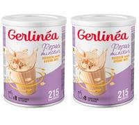GERLINÉA - Boisson Minceur Avoine Miel - Substitut de Repas riche en Protéines - Faible en Graisses Saturées - 8 Repas Facile à Préparer, 424 g (Lot de 2)