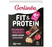 Gerlinéa Carb Reduced High Protein Barres Framboise Et Chocolat 12x31g