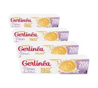 GERLINÉA - Coupelle Crème Repas Minceur Vanille Caramel - Substitut de Repas Complet et Équilibré - Riche en Protéines - Prêt à Consommer - Lot de 8 (6 x 210 g)