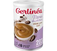GERLINÉA - Crème Repas Minceur Café - Substitut de Repas Riche En Protéines - 18 Repas - Poudre à Reconstituer, 540 g