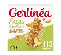 Gerlinéa - Croüsti Abricots Noisettes Graines de Courge - Barre de Céréales pour un Encas Équilibré - 218096