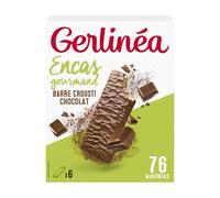 Gerlinéa - Crousti Chocolat - Gaufrette Croustillante pour un Encas Gourmand - Sans Gluten -102g (6 croustis de 17g)