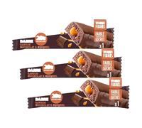GERLINÉA Fit&Protein - Barre Protéinée enrobée de chocolat au lait, saveur chocolat caramel - 20g de protéines - Barre format unitaire 57g (Lot de 3)