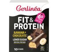 Gerlinea Fit & Protein Barres Banane & Chocolat 310g