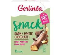 Gerlinea Snack Barres Chocolat Noir & Blanc 310g