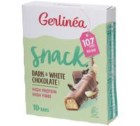 Gerlinéa Snack Chocolat Noir & Blanc Barre 310 g