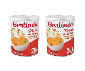 Gerlinéa Soupes Lentilles Corail Curry - 16 repas - Lot de 2