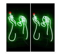 GERLJ enseigne lumineuse au néon Arrêtez de penser commencez à boire pour un panneau néon des lumières LED personnalisées lampes murales pour bar studio restaurant ART(B)