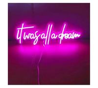 GERLJ enseigne lumineuse au néon Enseigne au néon It Was All A pour rêve pour décoration murale maison salle de fête