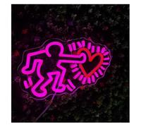 GERLJ enseigne lumineuse au néon Lampe d'ambiance apaisante, enseigne lumineuse néon « Tomber amoureux », décoration murale 5V