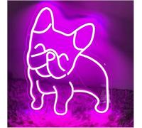 GERLJ enseigne lumineuse au néon Lettres colorées Intérieur Luminaires Enseigne Au Néon Pour Décoration Murale, Chiot Mignon Rose