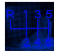 GERLJ enseigne lumineuse au néon Lettres colorées Intérieur Luminaires Panneau Néon De Boîte Vitesses Voiture, Manuelle, Lampe Garage(Bleu)