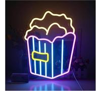 GERLJ enseigne lumineuse au néon Lettres colorées Intérieur Luminaires Pop-corn Enseignes Au Néon Décoration Murale Néons