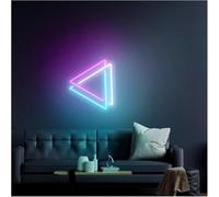GERLJ enseigne lumineuse au néon Néon signe Enseignes Lumineuses Abstraites Au Pour Décorer Une Fenêtre Ou Un Mur De Fête 35cmx35cm(E)