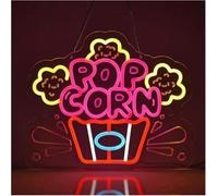 GERLJ enseigne lumineuse au néon Néon signe Pop-corn Tenture Murale Décoration Snack Magasin Cinéma Restaurant Dessert Fête
