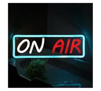 GERLJ enseigne lumineuse au néon Panneau lumineux néon ON AIR pour salle de fête, pub, club, galerie