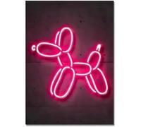 GERLJ enseigne lumineuse au néon Posters Et Arts Décoratifs Peinture Sur Toile Représentant Un Chien Ballon, Pour Salle De Bain Moderne 30x40cm(10)