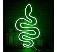 GERLJ enseigne lumineuse au néon Pour lampe néon emprunt Green Snake LED pour suspendu