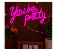 GERLJ enseigne lumineuse au néon Vous êtes magnifique ! Enseigne lumineuse néon pour décoration murale, chambre, bar, pub, club, salon, art suspendu
