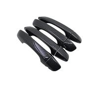 GERLJ poignée de porte extérieure de voiture Pour VW pour Touran MK2 5T 2015-2022 Garniture de poignée de porte de voiture pour autocollants de protection(4Handle NO Keyhole)