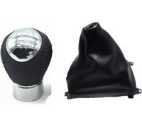 GERLJ Pommeau de Levier de Vitesse Accessoires 5/6 Vitesses pommeau Levier pour Vitesse de Voiture Levier bâton Soufflet Couvercle de Coffre étui Collier pour Mazda 6 M6(6 Speed Combo)