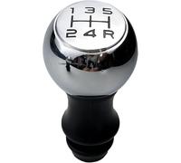 GERLJ Pommeau de Levier de Vitesse Pommeau de Levier de pour Vitesse chromé Mat pour Peugeot 106 206 306 406 107 207 307 407 301 308 2008 3008(Chrome Black)