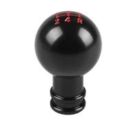 GERLJ Pommeau de Levier de Vitesse Pommeau de Levier de pour Vitesse Rond pour Modification de Voiture, bâton Manuel, Levier de Transmission, Badge de tête, emblème, revêtement d'habillage(Noir)