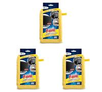 Gerlon Gant Magic Fibre en Microfibre - Fait disparaître poussières, liquides et Graisses - Idéal Maison & Voiture, Jaune (Lot de 3)