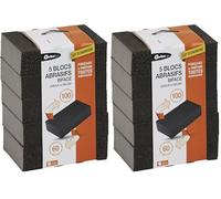 Gerlon Lot 5 Bloc Abrasif - ponçage toutes Surfaces (Lot de 2)