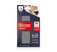 Gerlon Pack 3 Abrasif auto-aggrippant 70 125 pour ponçage sans poussière Grain 80 (Gros)