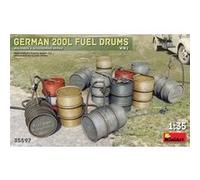 German 200l Fuel Drum Set Ww2 - 1:35e - Miniart G