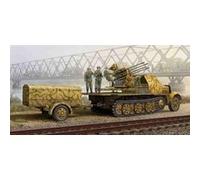 German 2cm Flakvierling 38 Auf Selbstfahrlafette (sd.kfz.7/1 Late Version)- 1:35e - Trumpeter