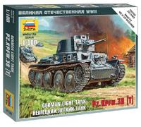 German 38t Réservoir 1:100 Plastique Model Kit Zvezda
