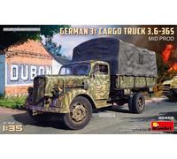 German 3t Cargo Camion 3,6 -36s Montantes Prod 1:3 5 Plastic Model Kit Miniart