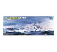 Trumpeter Maquette de bateau Cuirassé Bismarck 1:350 Kit plastique