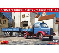German Camion L1500S W / Cargo Remorque 1:3 5 Plastique Model Kit Miniart