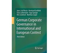German Corporate Governance In International And European Context