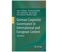 German Corporate Governance In International And European Context